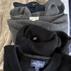 Cashmere Cutter Lot Of 7 Mixed Colors Knit Repurpose Upcycled DIY