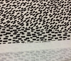 KRAVET NATE BERKUS INKSTROKES NERO MODERN ANIMAL GEOMETRIC FABRIC BY YARD 54″W
