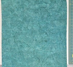 Teal BATIK Fabric Circles TIMELESS TREASURES Cotton Blender HALF YARD BTHY