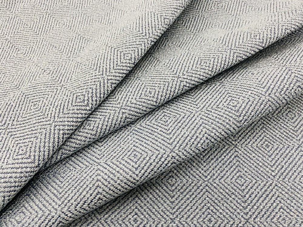 Kravet Geometric Diamond Jacquard Uphol Fabric Color Cornflower 16.50 yd 32924-5