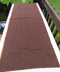 1 Yard 22″ X 44″ Autumn Accents Jo-Ann’s Exclusive Fabric Black With Orange Dots
