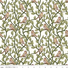 Birds in Cream | Tangled Garden | Riley Blake