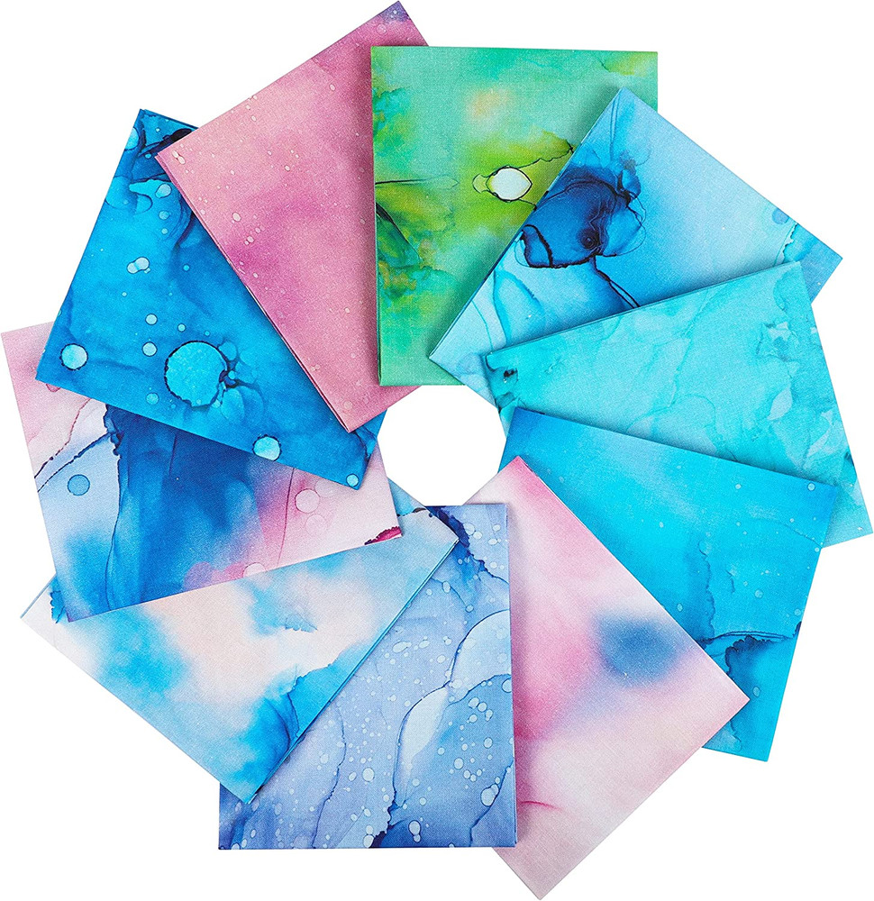 -25 Options- 100% Cotton Quilting Fabric Bundles 10Pcs Fat Quarters 18”X21”-Medi