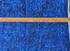 Tonal Blue Swirl Deep Tones Cotton Fabric By the half yd x 45″ W Pc