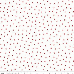 Sew America Star Toss White Fabric by the Yard or Fat Quarter | Riley Blake Desi
