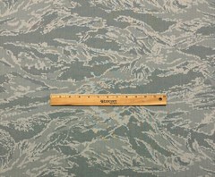 ACU AIR FORCE TIGER STRIPE NY/CO RIPSTOP Military FABRIC BY 1/2(0.5) YARD 55″W