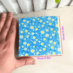 Precut Fabric Squares 56 Pcs 4″ x 4″ Cotton Assorted Patterns and Colors