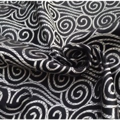 Chinese Cloud Printed Satin Silk Fabric Cloth Costume Cheongsam Upholstery DIY