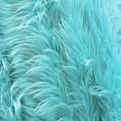 Eden LIGHT AQUA BLUE Shaggy Long Pile Soft Faux Fur Fabric for Fursuit, Cosplay