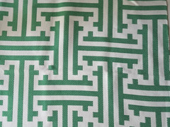 Gaston Y Daniela Clarke Verde Designer Fabric Remnant 24″x24″
