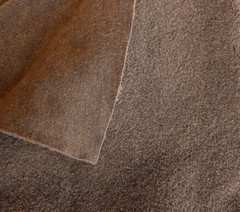 Faux Fur Fleece Sherpa Sheep Fabric Material Chocolate Brown 46”Wide Per .5 Yard