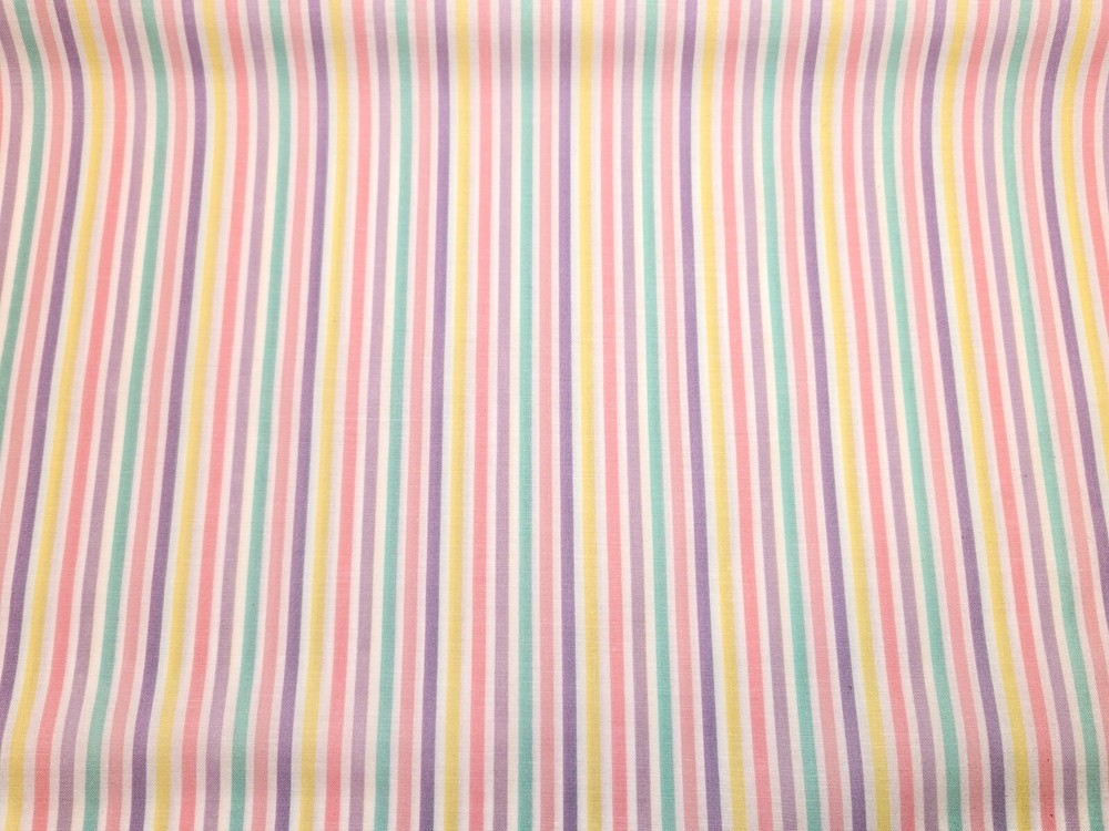 P&B Textiles Stripe in Pink Children’s Prints Cotton Quilting Fabric HALF YARD