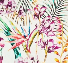 HARLEQUIN CURTAIN FABRIC DESIGN Paradise 3.5 METRES PAPAYA/FLAMINGO/APPLE