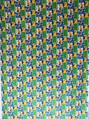 Joann Fabrics Soft Brushed Cotton Flannel Football Themed Fabric 42″ X 70″ Green