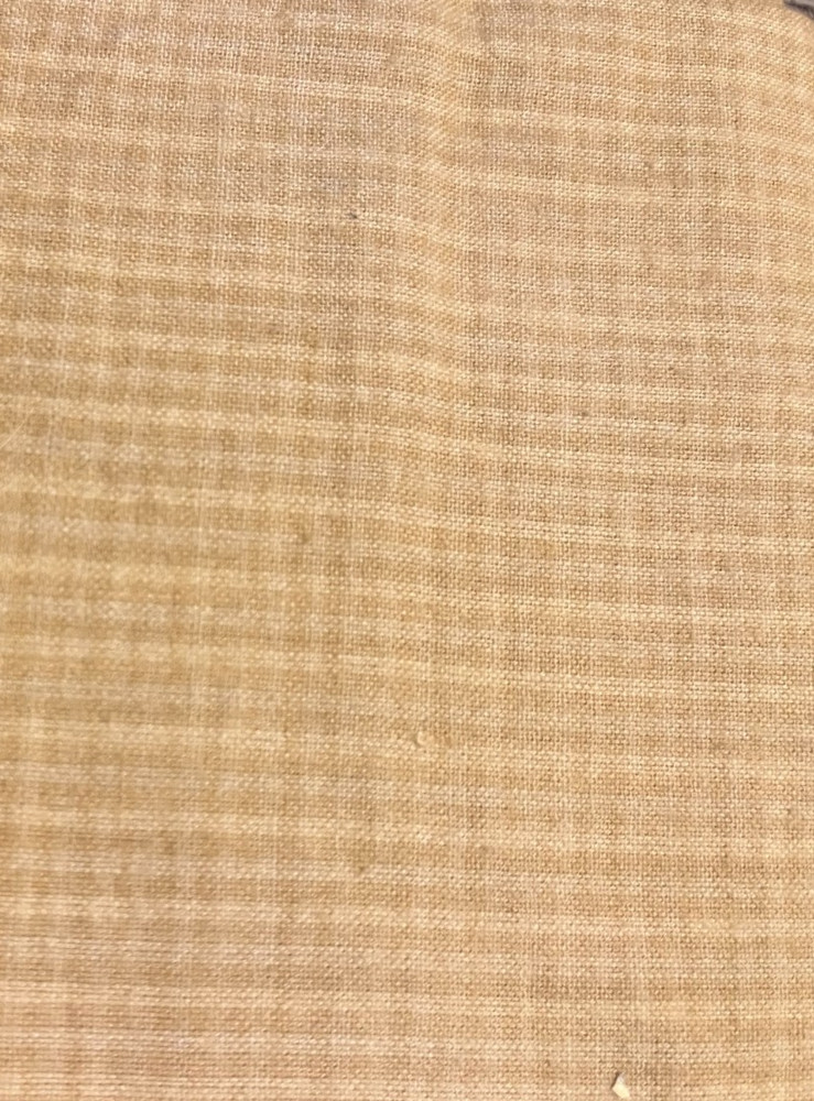 26-08-506 Tan toned plaid homespun Cotton Fabric-3 yards x 43″ Crafts, quilts++