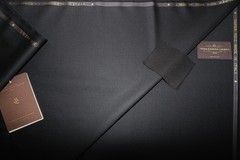 100% MERINO WOOL SUITING FABRIC in “Polynesian Blue” = MADE IN ENGLAND = 3.4 m.