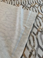Material Aztec design 62 x 53 Browns Beige Linen Blend 5 Ft x 53