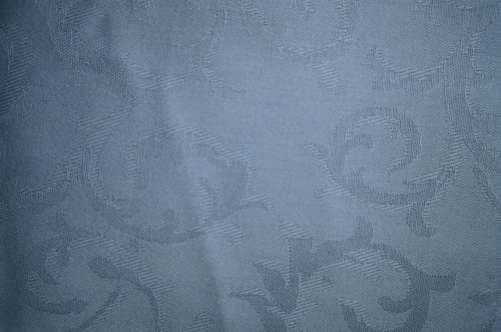 1+ Yard Slate Blue on Slate Blue Textured Jacobean Fabric 36″ X 54″