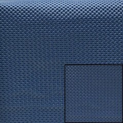 Boat Marine Auto RV Seat Vinyl | Dark Blue Fuzzy Back Champion (YD)
