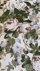 Lee Jofa Maisie Linen – Tan/Leaf Fabric 2 Yards
