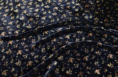 2.8 yd/ Vintage Mulberry Silk Velvet Devore Fabric Luxury Uzbek Oriental Textile