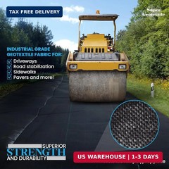 Super Geotextile Woven Geotextile Fabric for Driveway and Road Stabilization, Co