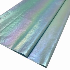 Pearlized Fabric Gradient Color Shiny Rainbow Crinkle DIY Cloth for Puffer Dress