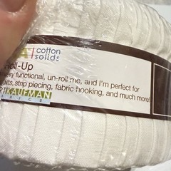 Kona Cotton Quilting Roll-Up Jelly Roll 2 1/2″ 2.800 yd NIP White RU-190-40