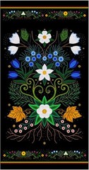 24″ X 44″ Panel Spring Majesty Flowers Floral Tulips Cotton Fabric D134.19