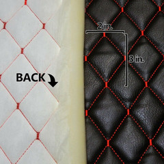 Faux Leather Fabric Foam Quilted Waterproof Craft Car Seat Mat Upholstery Supply