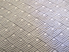 Better Homes & Gardens Cotton Fabric Geometric Fan Gray White Print 2yd x 44