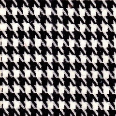 ACRYLIC JACKET PRE-YARN DYED FABRIC VINTAGE HOUNDSTOOTH CHECK BLACK WHITE 44″W