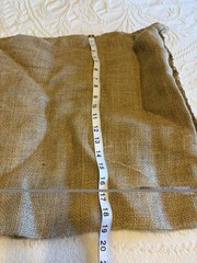 Vintage Burlap Jute Grain Feed Sack Rustic Farmhouse Primitive 20×20 Craft