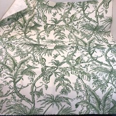 2 Fabric Samples Monkey Brown Green JHelisa 26″ Square 100% Acrylic