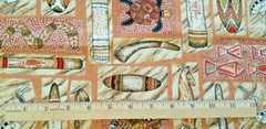 Nutex Corroboree Spoonflower Cotton Fabric “Australiana” Ethnic Art 20″ x 44″