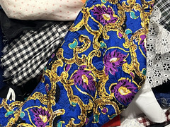 4+ LB Fabric Scrap Lot Mixed Lace Sheer Novelty Prints Sewing Craft DIY Bundle