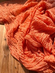 Unique Natural Fabrics: Funky, Sheer, Textured Cotton Linen,Fabric By 2 Meters.