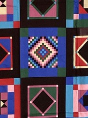 Bright Color Amish Quilt Block Cheater Quilt Joan Kessler Concord Fabrics 2Yx42W