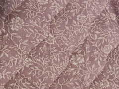 3 Pieces of Quilted Fabric Nylon Backed Pink Lavender Green .25 yd each x 25″