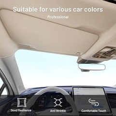 Auto Headliner Fabric 58″ L × 60″ W Stylish Mesh with Foam 58″L×60″W Beige