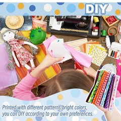 150Pcs 4″ x 4″ (10cm x 10cm) Cotton Craft Fabric Bundle Squares,Squares Sheet…