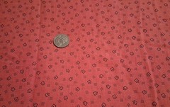 Virginia Robertson For Fabri- Quilt Pink And Black Cotton Fabric 44″ X 42″
