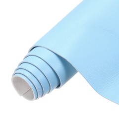 Faux Leather Sheets 12×36 Inch Solid PU Leather Fabric Blue/White