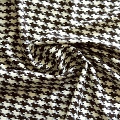 HEAVY ACRYLIC WINTER JACKET COAT CRAFTS FABRIC BIG 30 mm HOUNDSTOOTH CHECK 44’W