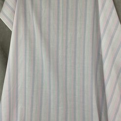 Vintage Pastel Striped Cotton Fabric 80″ x 44.5” Imperfect