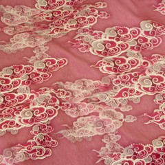 Cloud Printed Fabric Cloth Clothing Sewing Handcrafts DIY Chinese 100x145cm
