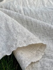 Neutral Hemp Organic Cotton Sile Cloth Fabric | Natural Beige, Undyed, 2 Yards