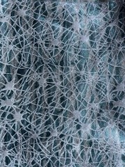 Groundworks Organic Aqua Fabric Remnant 24″x24″