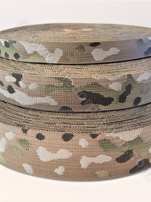 MURDOCK MULTICAM WEBBING USA MADE BERRY COMPLIANT MILSPEC SOLD BY METRE 3 SIZES