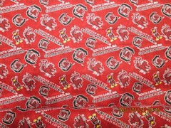 UNIVERSITY of SOUTH CAROLINA 1 YARD PIECE NEW SPORT DESIGN 100% COTTON